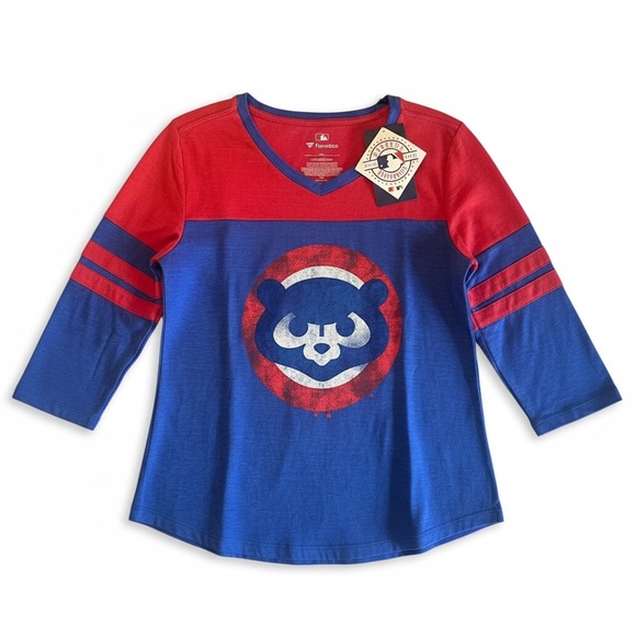 Fanatics Tops - Fanatics women’s  Red and Blue Long Sleeve Tee NWT size